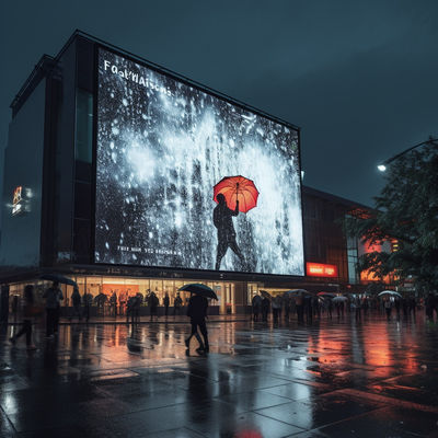 Veiligheid P4 Buiten waterdicht LED-scherm Water afstotend lange levensduur
