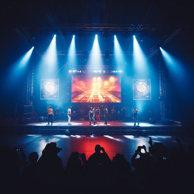 Indoor P3.91 LED Display 5500-8500nit LED Video Wall Screen voor podiumverhuur