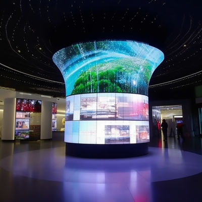 Indoor gebogen LED-schermpaneel IP65 Creative LED-scherm ISO9001