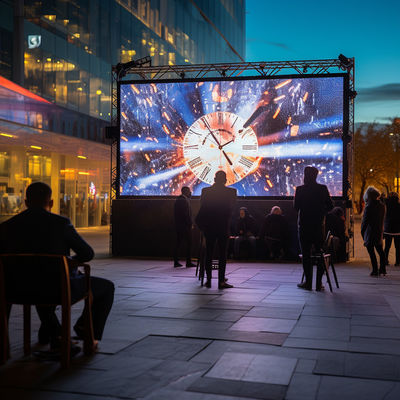 Op maat gemaakte hoge resolutie video muur Creative P6 LED Outdoor Screen Verhuur