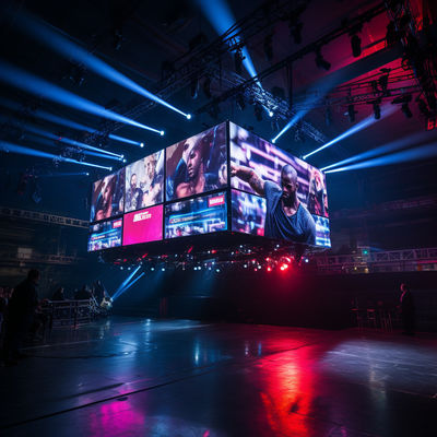 Naadloos buitensportperimeter LED-display IP65 6500nits Helderheid