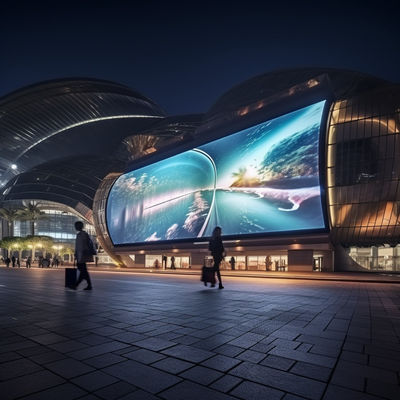 Op maat gemaakte grote LED-advertentie Billboard 10mm Pixel Pitch ISO9001