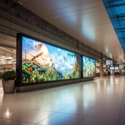 320*160mm Indoor LED-scherm met 1/64S scannerate en aluminiumkas met gietvorming