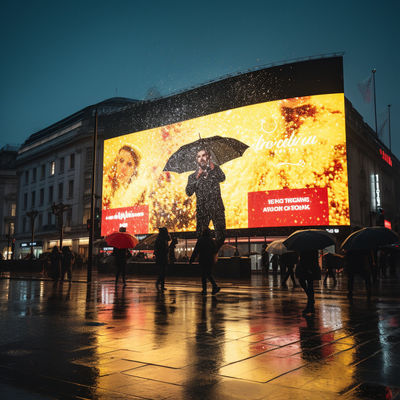 Pixel Pitch 8mm Waterdicht Buiten LED Display Volle kleur Diepte Scherm Met SMD 3535 Voor Stage