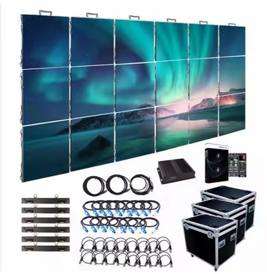 Verhuur van podium groot stadion LED-scherm voor reclame buiten gebouw P3.91 7680Hz