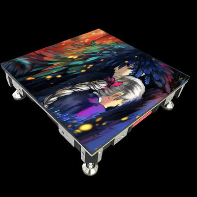 Interactieve digitale RGB tegelmuur voor dansgaming Video podium dansvloer stand Led wandpanelen Screen Touch Display