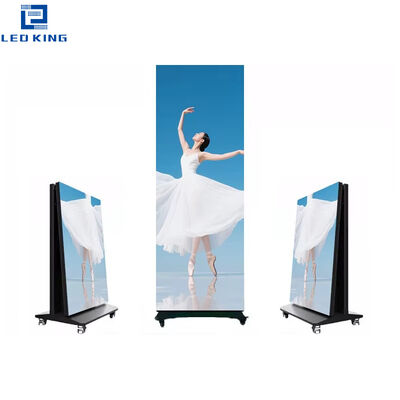 Foldable Indoor P2.5 LED Poster Display 640x1920mm Indoor Full Color Poster Display Portable Led Poster Screen for Shopping Mall