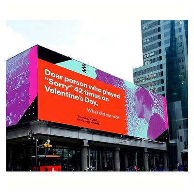 IP65 waterdicht buiten LED-scherm met 4000-5500 cd/m2 helderheid en 100000 uur levensduur voor reclame