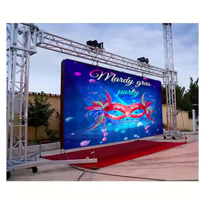 Outdoor LED-scherm met IP65 waterdichtheid, 4000-5000 cd/m² helderheid en 3840-7680Hz verversingssnelheid voor reclame en evenementen