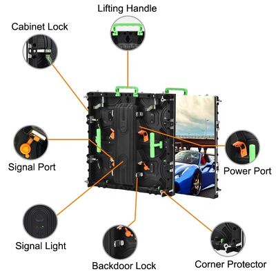 Hoge helderheid P2.976 Pixel Pitch IP65 waterdicht buiten LED-scherm voor evenementen en reclame