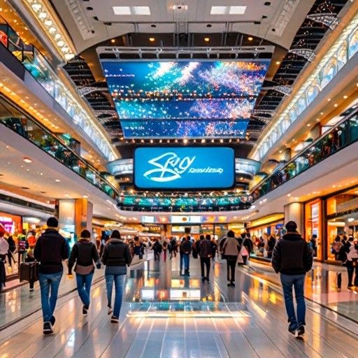 Full Color Digital Indoor LED Display Scherm Plafond gemonteerd P2