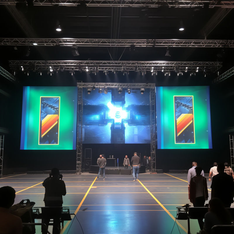 Concert Indoor Stage LED Screen Rental HDMI / DVI / VGA-invoer