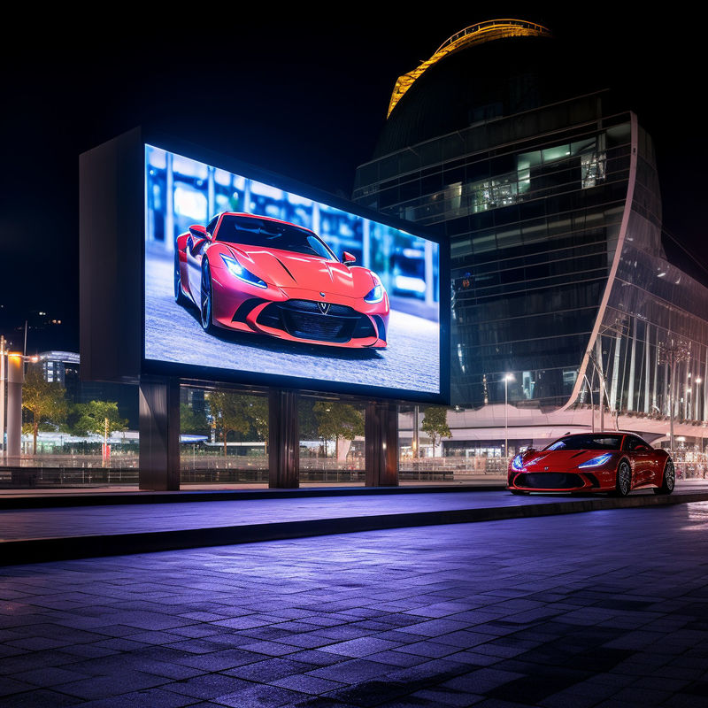 Full Color Nation Economisch waterdicht P3.91 500*1000*90mm Buiten LED scherm