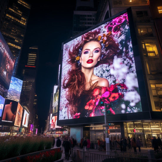6000cd/m2 Helderheid Waterdicht LED-display Pixelpitch 2.976mm voor buitenreclame