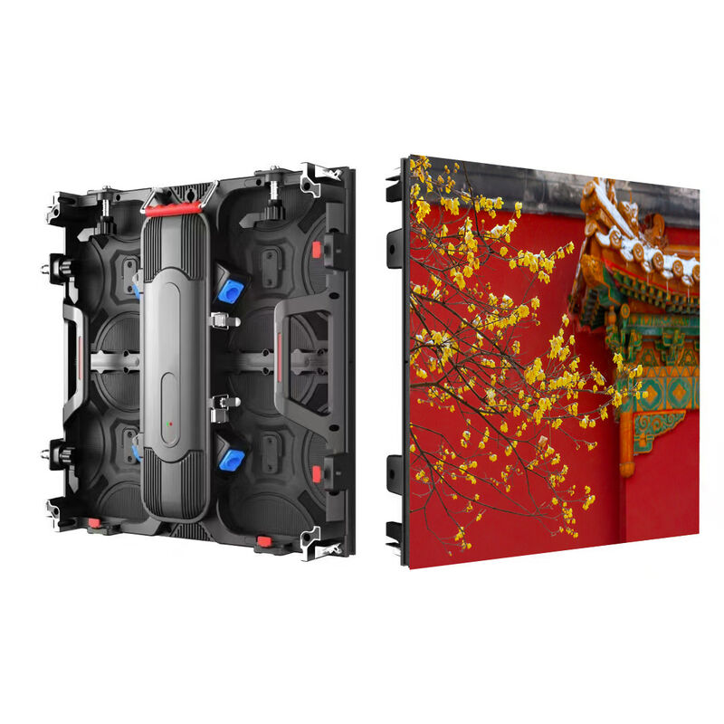 500x500mm IP65 waterdicht buiten LED videomuur met 3840-7680Hz vernieuwingsfrequentie voor verhuur van achtergrond