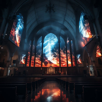 Kerk P3 Indoor LED Display Screen Reclame Met 16,7M Kleur Gamut