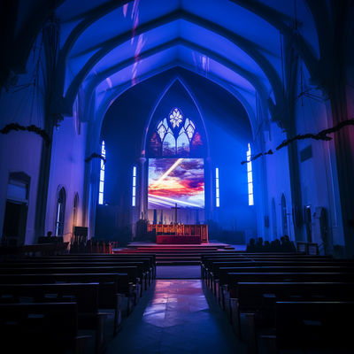 P2.976 Indoor LED-scherm voor de kerk Hoge resolutie 16,7M Kleurbereik