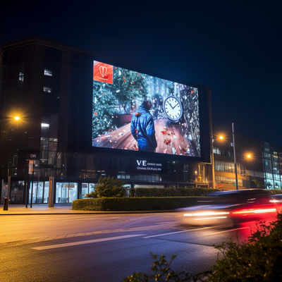 3 mm buiten LED advertentie schermpaneel Wand gemonteerd Hoge helderheid