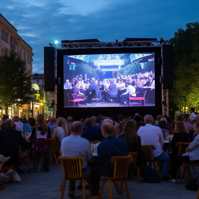Verhuur Commerciële buiten LED reclame scherm hoge resolutie naadloos