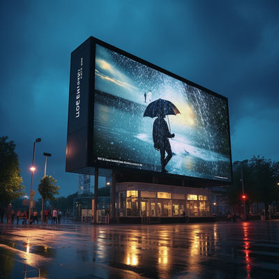 P3 Digital Outdoor Advertising Display Screens 5500nit-8500nit Helderheid
