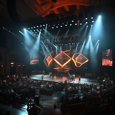 Versatile LED-schermverhuur voor concert