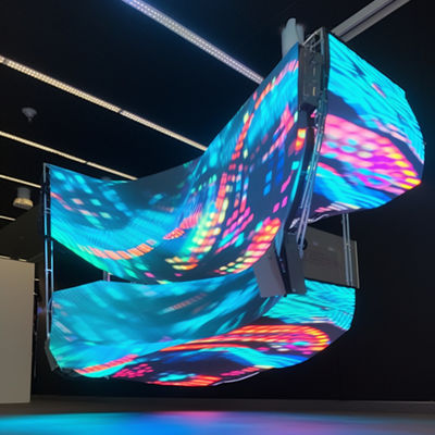 Glanzige, flexibele LED-scherm-schermpaneel, onregelmatig LED-scherm