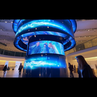Grote flexibele transparante LED-scherm P3 - P6 Ultra dunne LED-scherm
