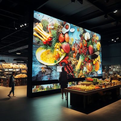 Briljante LED-scherm in de binnenruimte HDMI / DVI / VGA-invoerinterface